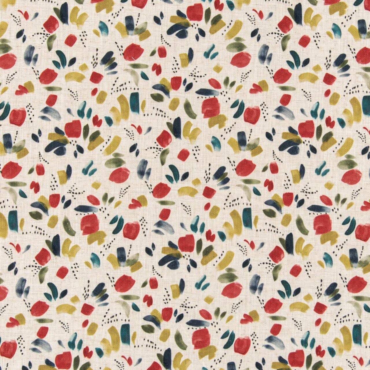 Raspberry - Red & Burgundy Abstract & Geometric Upholstery Fabric 54 Inches"